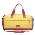 Grande borsa da viaggio sportiva con separazione umido secco per fitness palestra e viaggi. - Giallo