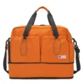 Borsa da viaggio arancione con tracolla, grande capacità borsa fitness yoga variante. - arancio-rosso
