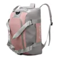 Sac a dos de sport multifonction rose et gris avec compartiment chaussures pour fitness voyage - Gris et Rose