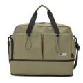 Borsa da viaggio cachi con tracolla, grande capacita borsa a mano sportiva yoga per donne. - Verde