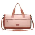 Borsa da viaggio rosa grande capacità borsa sportiva fitness con tracolla regolabile - Rosa