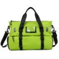 Borsa da palestra sportiva impermeabile verde fluorescente da viaggio con scomparto per scarpe. - Verde