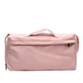 Pink large capacity fitness travel bag women gym duffel bag casual sport luggage bag shoe compartment - Pink