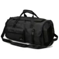 Borsa da viaggio sportiva nera in tessuto oxford grande capacità con tasche multiple. - Nero