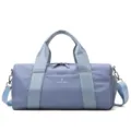 Borsa Sportiva Blu, Grande Borsone Palestra Viaggio con Scomparto per Scarpe - Blu