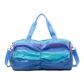 Borsa da palestra sportiva con sfumatura di colore blu viola grande capacità viaggio - Blu