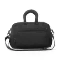 Black large capacity travel duffel bag waterproof fitness gym shoulder handbag for daily use. - Black (Plain Version)