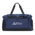 Large capacity blue gym duffel bag with shoe compartment for travel and sports fitness. - Blue