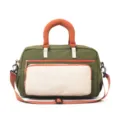 Casual travel duffel bag for women and men, large capacity fitness gym bag with shoulder strap. - Green (Plain Version)