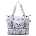 Süße Kuh Druck Reisetasche, große Kapazität Fitness Tasche mit Nass Trocken Trennung. - Mit Schuhfach / Kuh Weiß