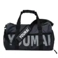 Grande borsa da palestra fitness con scomparto scarpe e tasca impermeabile per viaggio e sport. - Grigio scuro