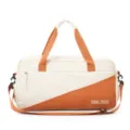 Grande borsa da palestra sportiva fitness con separazione umido secco per yoga e viaggio. - Rosso arancio (con etichetta)