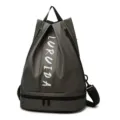 Zaino sportivo impermeabile con scomparto scarpe separazione borsa da viaggio fitness - Champagne