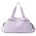 Borsa da viaggio viola leggera da donna, grande capacità borsa sportiva per yoga. - Viola