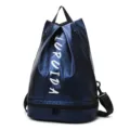 Zaino Sportivo Impermeabile Blu Scuro con Scomparto per Scarpe e Palestra Viaggio - Blu