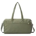 Borsa da palestra da viaggio in nylon verde con tracolla, grande capacità per fitness donna. - Verde militare