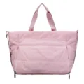 Borsa shopper trapuntata rosa, elegante e comoda borsa a mano di grande capacità. - Rosa