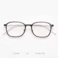 Korean style slim TR90 optical glasses frame, purple round frame for men and women, stylish. - Smoky Purple C4