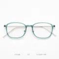 Detailed view of fashionable TR90 optical glasses frame with stylish translucent green rim. - Emerald Green C5
