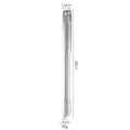 Stainless steel 316 hammered barbecue food tong kitchen grilling cooking tool 28cm silver. - Long Style (28cm) / L