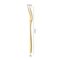 Gold stainless steel fruit fork, 13cm dessert fork, elegant kitchen tableware tool. - Classic 410 Fruit Fork - Gold