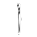 Black stainless steel fruit fork, minimalist dessert cake fork, 13cm length specification. - Classic 410 Fruit Fork - Black
