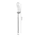 Stainless Steel French Style Dinner Fork 20.5cm Silver Cutlery Tableware Kitchen Item - Champions Dinner Fork