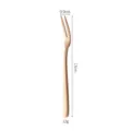 Thickened 304 stainless steel fruit fork, rose gold dessert cake fork for home hotel use. - Thickened 304 Stainless Steel Korean Fruit Fork (Rose Gold)