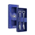Heart Fruit Fork / 2-Piece Blue Box Set / Silver