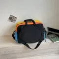 Πολύχρωμη αθλητική τσάντα για τένις και μπάντμιντον με μεγάλη χωρητικότητα και ιμάντα. - Μαύρο