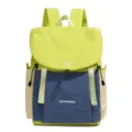 Zaino in tela leggero, verde lime e blu elegante zaino per laptop da donna viaggio quotidiano - Verde e Blu