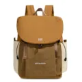 Zaino casual all'aperto leggero da donna, zaino da viaggio minimalista per computer portatile. - Arancione e Marrone