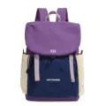 Zaino colorblock leggero da donna, borsa casual elegante per la scuola, pratico zainetto da viaggio. - Viola e Blu