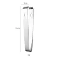 Stainless steel ice tong with square hole and teeth, 16cm metal sugar tong, bar tool. - Natural Square-Hole Ice Tongs