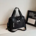 Sac de voyage noir pour femme, sac de sport fitness et sac de transport pour le travail. - Noir sans Pendentif