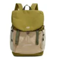Zaino da esterno leggero, elegante design bicolore, comodo per viaggi e la scuola. - Color Caffè