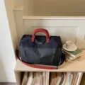 Grande Capacita Viaggio Borsone Da Viaggio Casual Borsetta Bagaglio Per Unisex - 40*21*25 / Nero