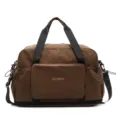 Leichte Damen Reisetasche große Kapazität Klappbare Sporttasche wasserdicht braun - Kaffeebraun