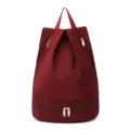 Wine red waterproof gym backpack for sports and fitness, durable dry wet separation travel bag variant. - Red