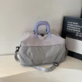 Grand sac de voyage de capacite sac de sport leger fourre-tout pour femmes et hommes gris - Gris