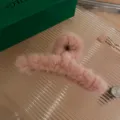 Flauschige Haarklammer für Damen, Herbst Winter Plüsch Haarklammer modisches Haaraccessoire. - Haarklammer-Stil / Rosa Haar