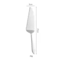 Roestvrijstalen taartschep gebakspatel pizzabakspatel met ergonomisch handvat 27cm - Zilveren Taartschep
