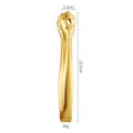 Pinza per ghiaccio dorata in acciaio inossidabile a forma di artiglio bar 13.5cm - Pinze per ghiaccio a forma di artiglio dorate