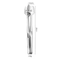 Durable stainless steel cat face kitchen food tongs for BBQ bread and steak serving - Natural Color Cat Tongs