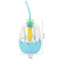 Kinder Besteck Set Dinosaurier Ei Form blau Edelstahl Löffel Gabel Essstäbchen Geschenk - Blaues Dinosaurier-Ei Besteckset
