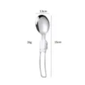 Tragbarer edelstahl faltlöffel, 15cm leichtes outdoor camping geschirr ausrüstung. - Klapplöffel