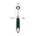 Stainless steel fruit melon baller spoon fruit carving knife kitchen tool 20cm green handle - Large Ball Style