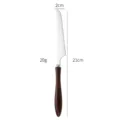 Cuchillo para carne de acero inoxidable con mango de madera retro para mesa de comedor - Cuchillo para carne de acero inoxidable 430 / Veta de Madera