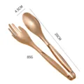 Stainless steel hand shaped food clip rose gold kitchen BBQ serving tongs 20cm long - Rose Gold