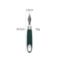 Cuchillo para tallar fruta de acero inoxidable herramienta de cocina verde 18.5 cm - Cuchillo para tallar y tallar frutas